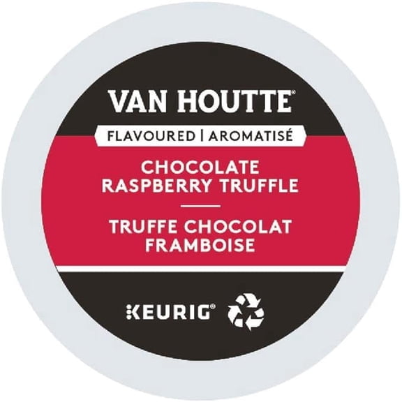 Van Houtte Chocolate Raspberry Truffle Coffee Pods Keurig K-Cup Light Roast 96 Count