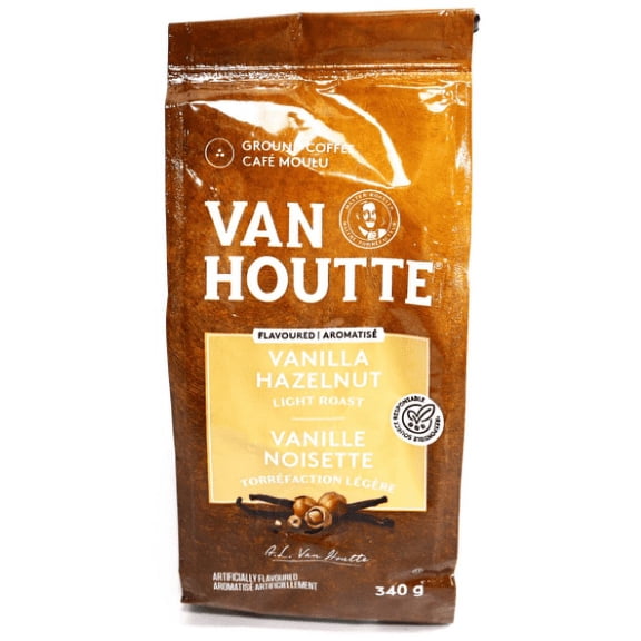 Van Houtte, Vanilla Hazelnut Light Ground Coffee, 340g/12 oz