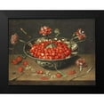 thumbnail image 1 of Van Hulsdonck, Jacob 24x19 Black Modern Framed Museum Art Print Titled - Strawberries In a Bowl, 1 of 4