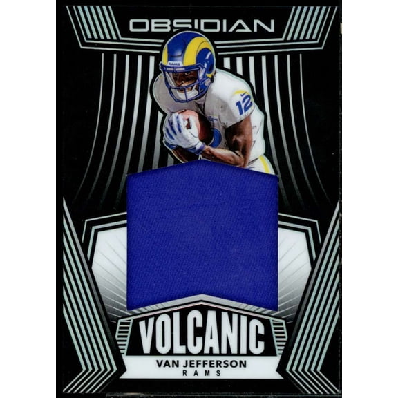 Van Jefferson Rookie Card 2020 Panini Obsidian Volcanic Materials #24