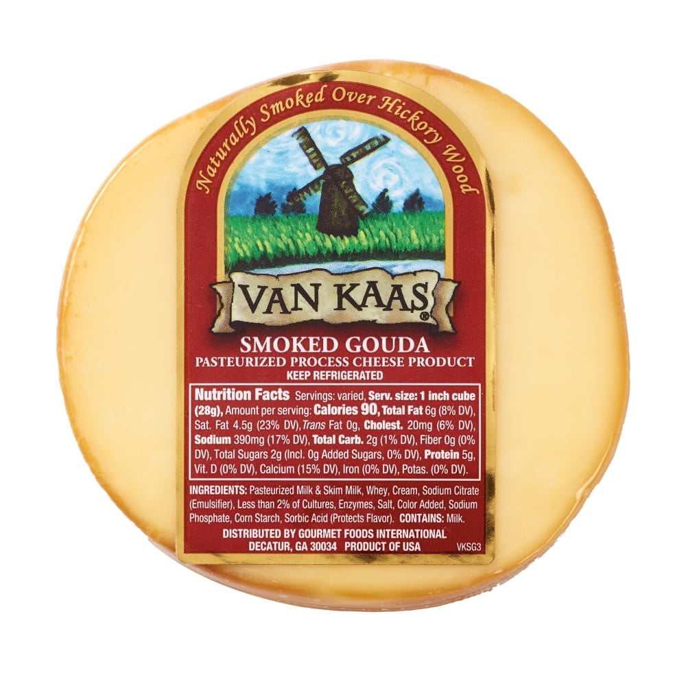 Van Kaas Smoked Gouda, 8OZ, 12 Pack