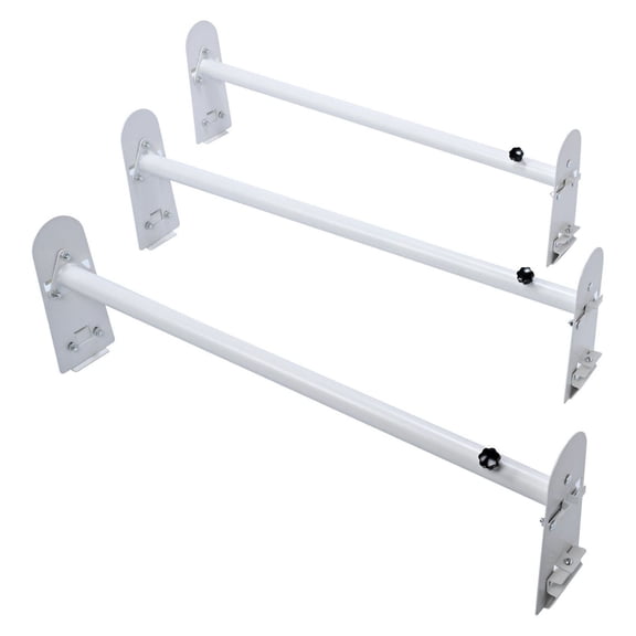 Van Ladder Rack - 750 LBS Capacity Alloy Steel Roof Rack, Adjustable 40.2-74.8", Rain-Gutter Mount - Chevrolet Express, GMC Savana Compatible