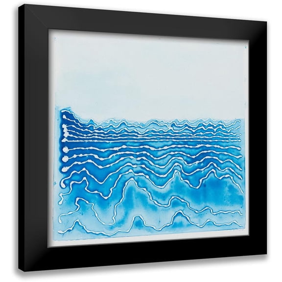 Van, Laura 12x12 Black Modern Framed Museum Art Print Titled - The River