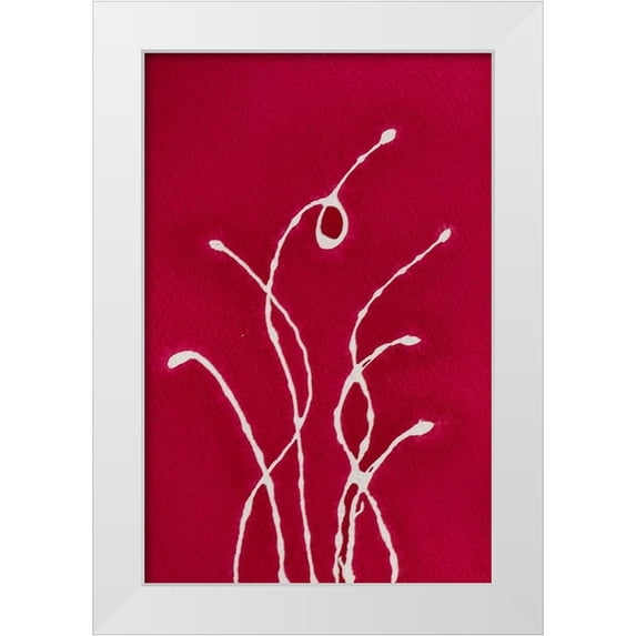 Van, Laura 22x32 White Modern Wood Framed Museum Art Print Titled - A Spot Of Red