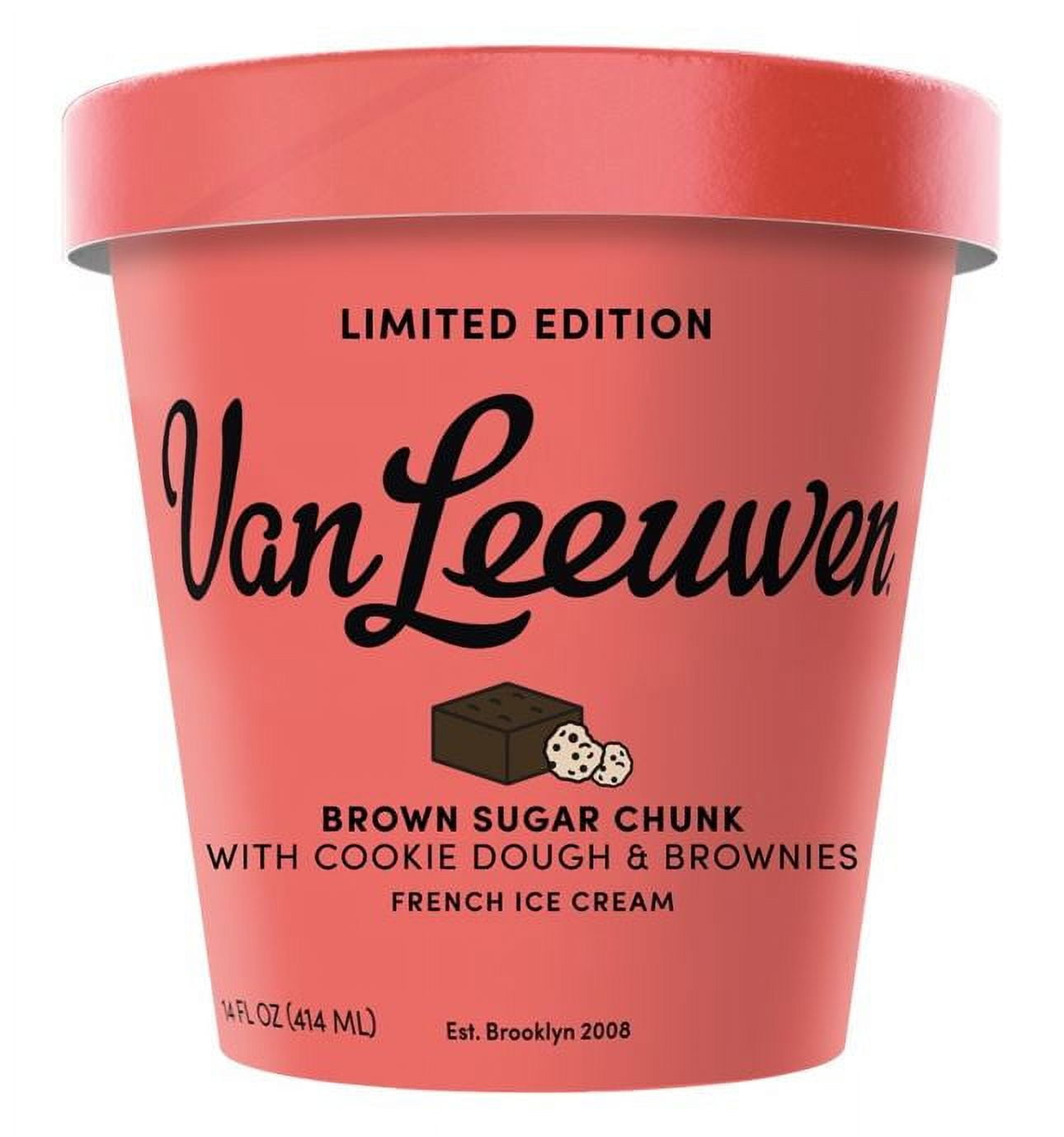 Van Leeuwen French Artisan Ice Cream Brown Sugar Chunk with Cookie