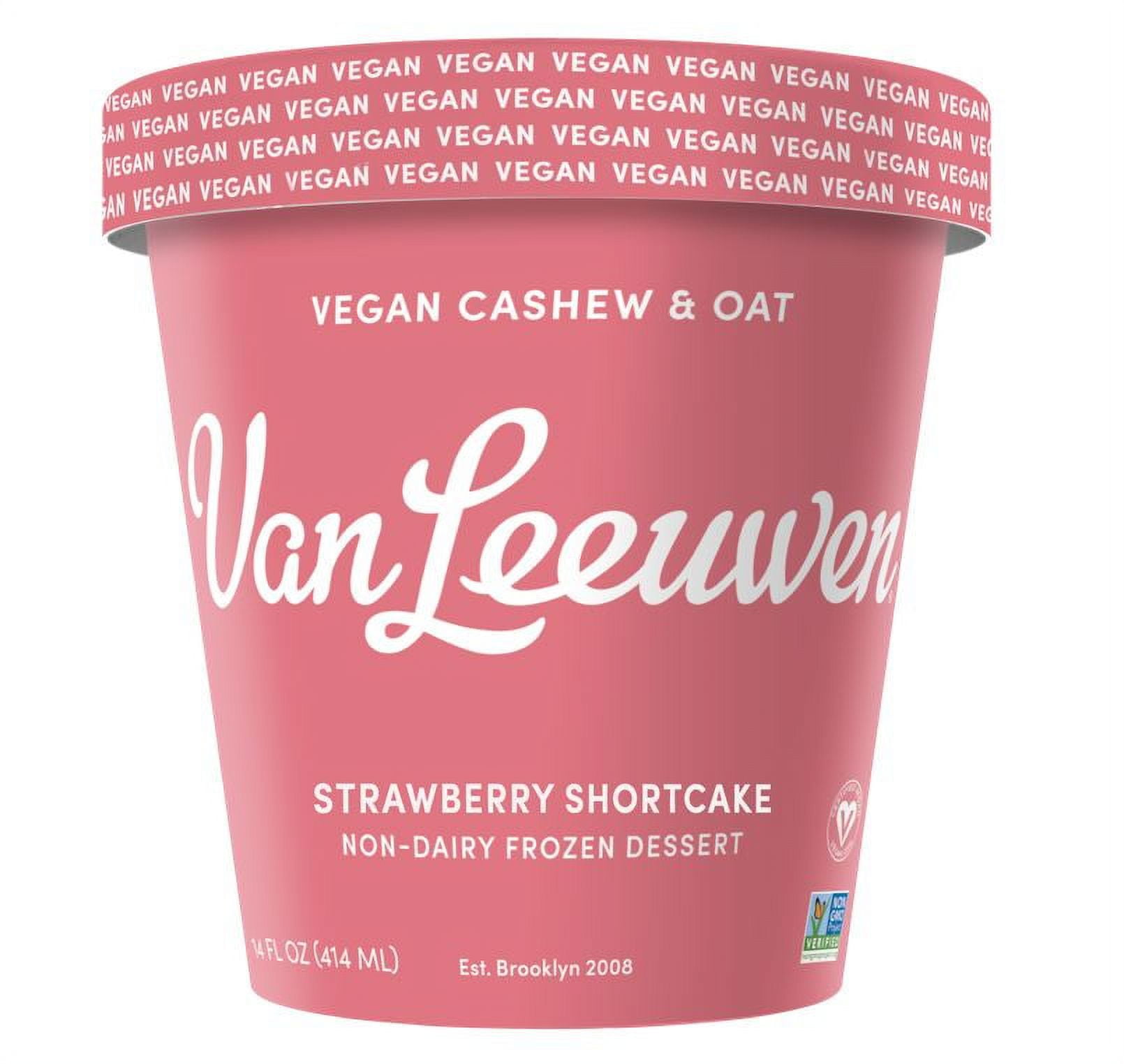 Van Leeuwen Ice Cream Vegan Strawberry Shortcake, 14 oz