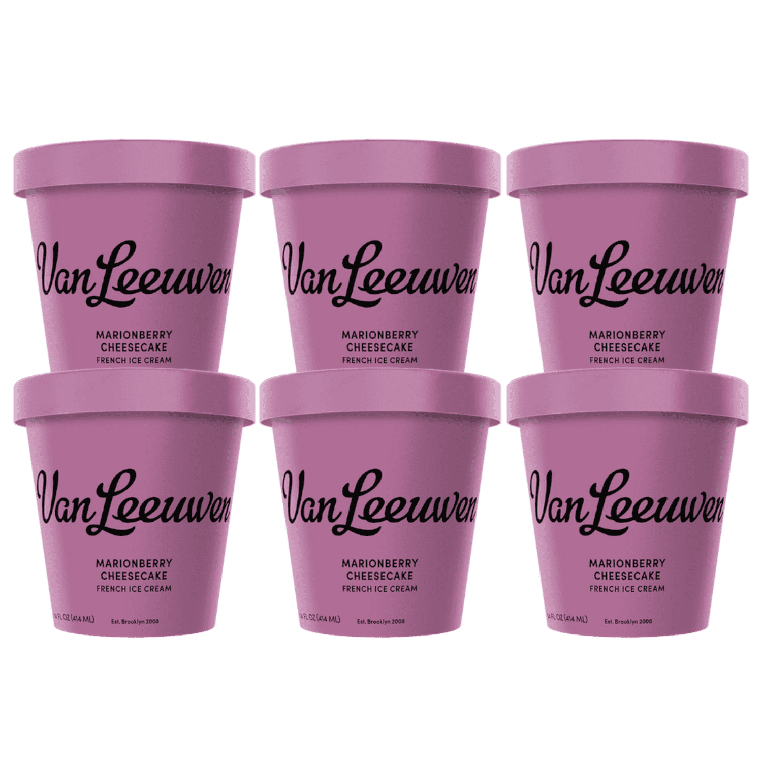 .com: Van Leeuwen ( Fresh) Van Leeuwen Ultra Premium Ice Cream, Classic Raspberry Cheesecake bar