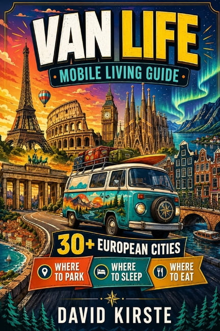 Van Life: Mobile Living Guide: 40 European Cities for Legal Overnight Parking, Discreet Sleeping Spots, and Mobile Freed, (Paperback)