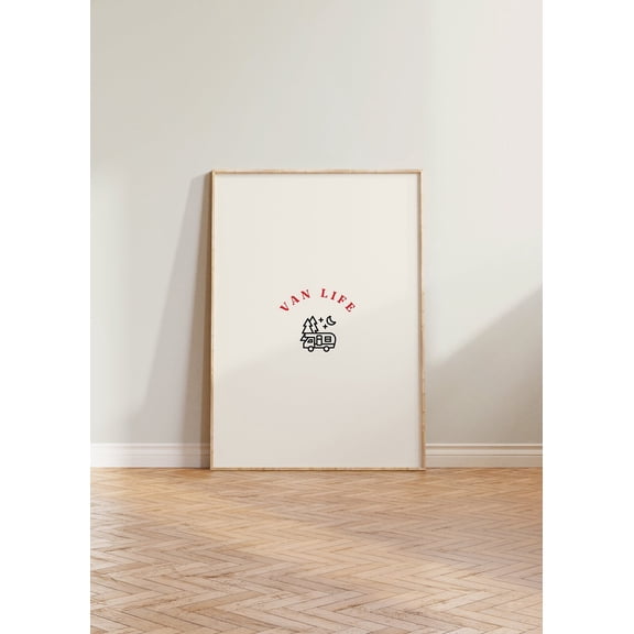 Van Life Print, Camper Van Print, Camper Van Decor, Cute Aesthetic Print, Van Wall Art, Caravan Print, Caravan Print, Caravan Wall Decor Home Decor #1553, 8x12 UNFRAMED