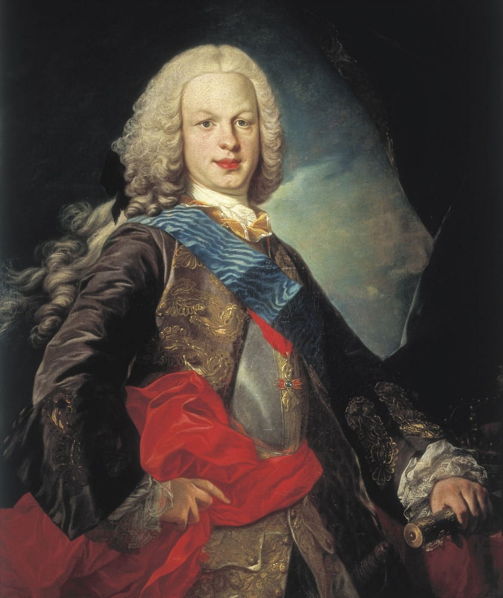 Van Loolouis Michel (1707-1771) Canvas Art - (24 x 36)