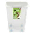 Van Ness 50 lb Pet Box Dog Food Rolling Storage Container with Wheels