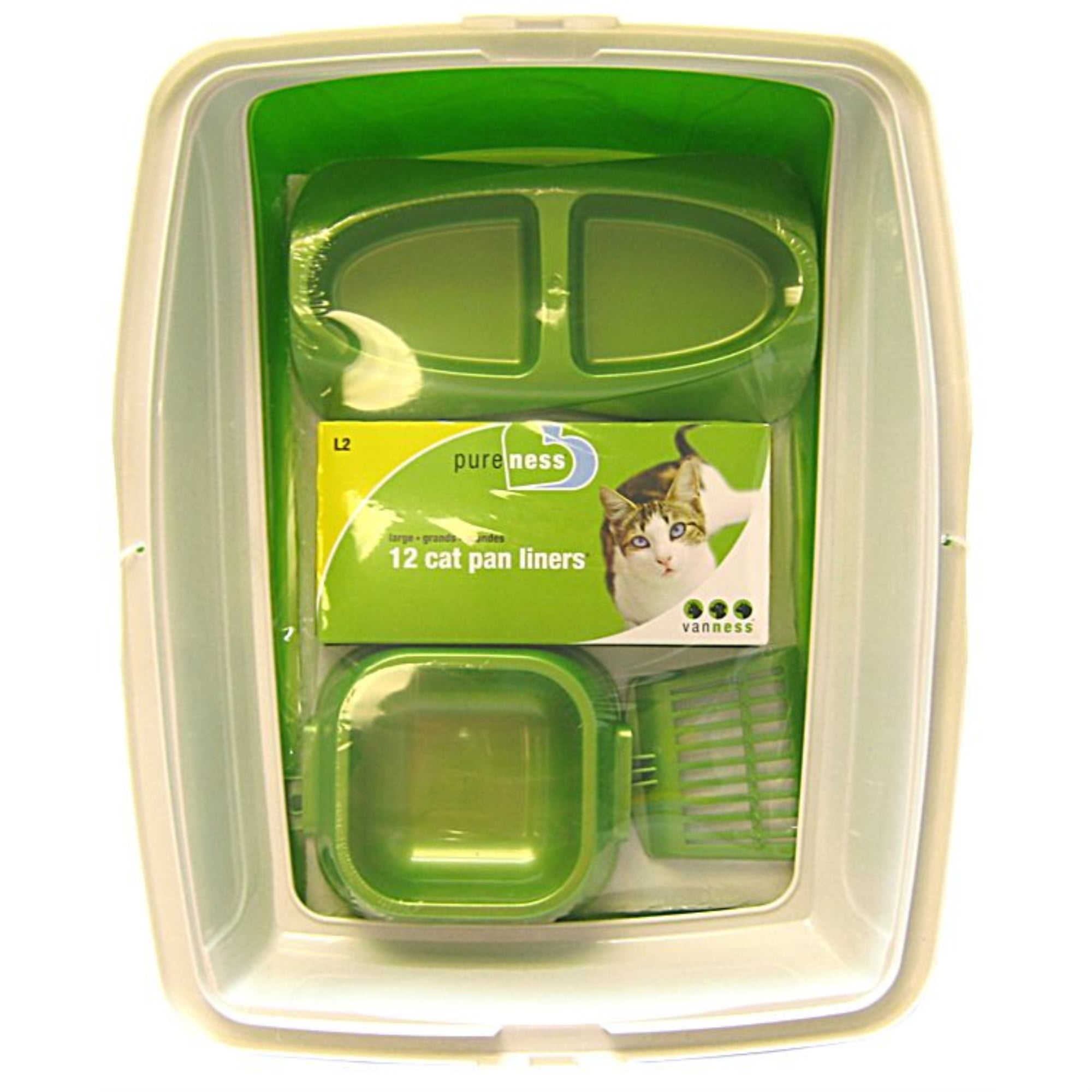 Van Ness Cat Starter Kit with Litter Pan, Cat Pan Liners, Litter Scoop