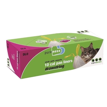 Van Ness Drawstring Cat Pan Liners Small (10 Count) Pack of 4