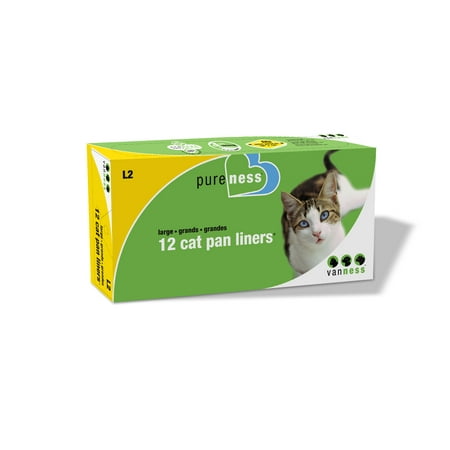 Van Ness Large Cat Litter Box Liners, Fits Most Large Litter Boxes, 12 Count
