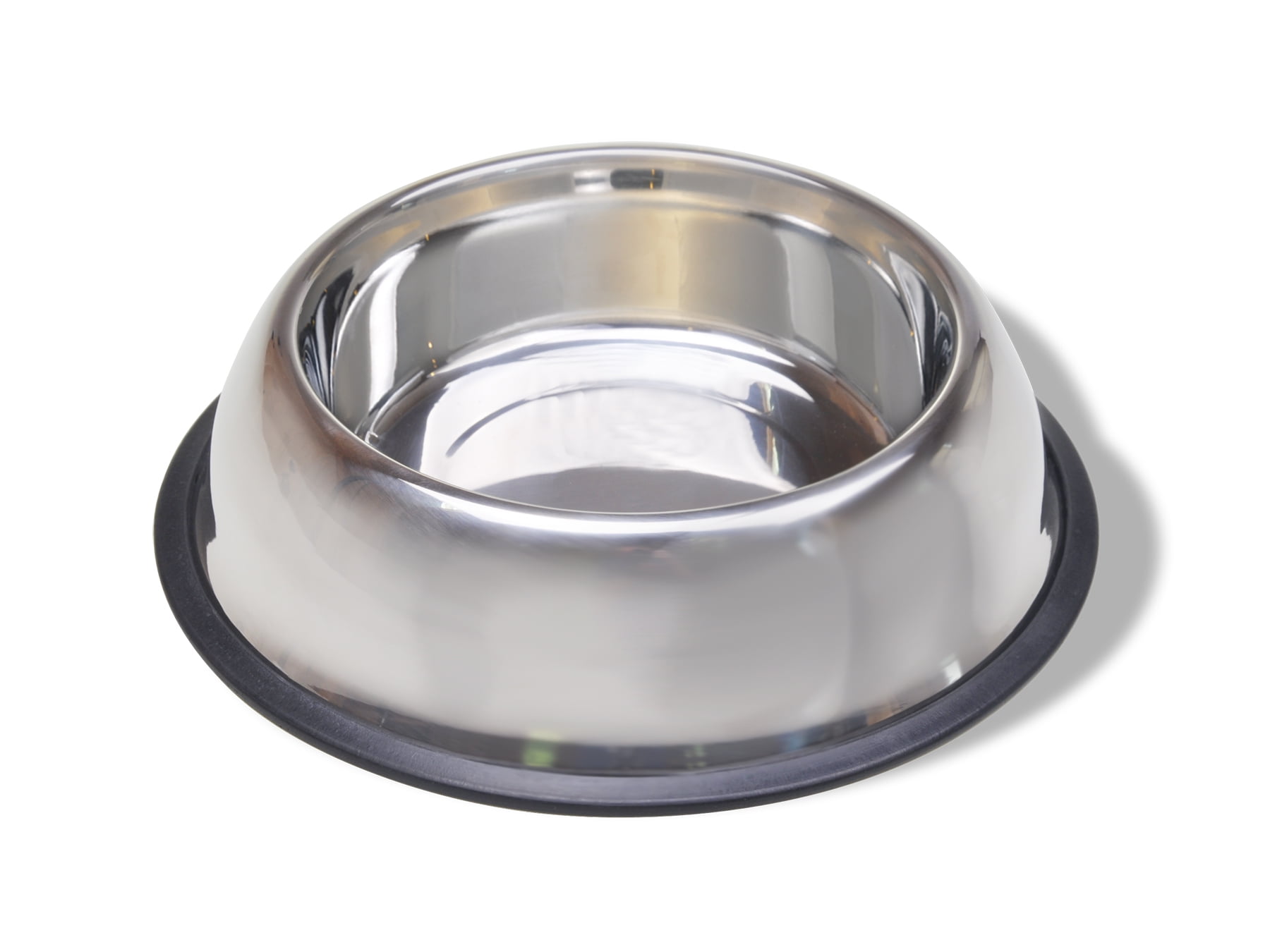 Small Stainless Steel No-Tip Dog Food & Water Bowl #8302 -- approx