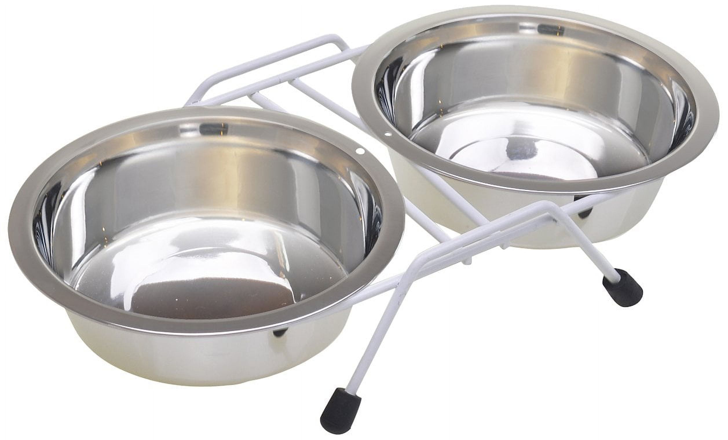 Van Ness Pets Raised STF9 Double Dish Feeder with Wire Rack For Cats