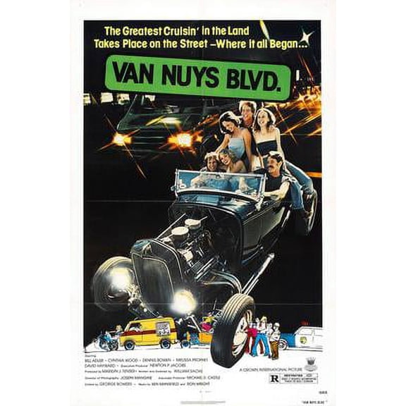 Van Nuys Blvd Movie Poster 16x24 Poster Medium Art Poster 16x24 Unframed, Age: Adults, Rectangle Western Graphic