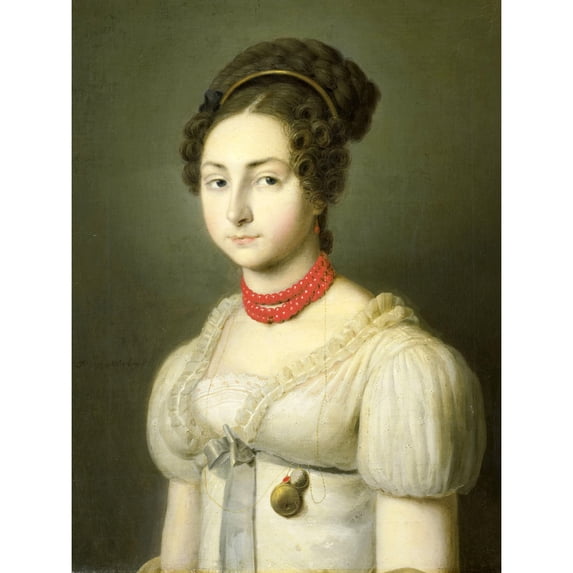 Van Oosterhoudt Portrait Jacoba Van Wessem Painting Extra Large XL Wall Art Poster Print