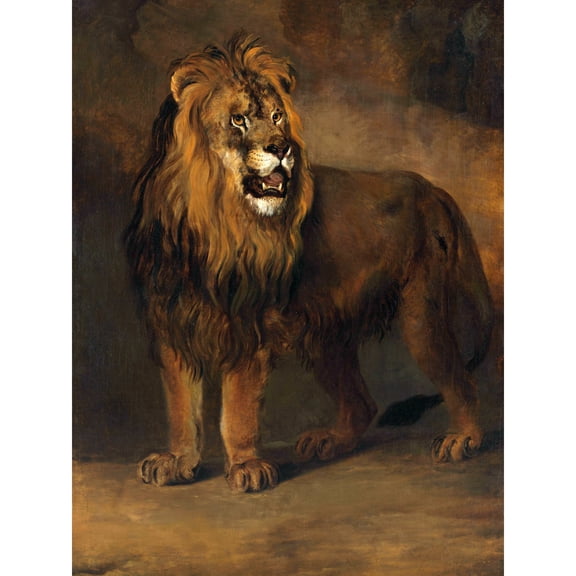 Van Os Lion From Louis Bonaparte 1808 Painting Extra Large XL Wall Art Poster Print