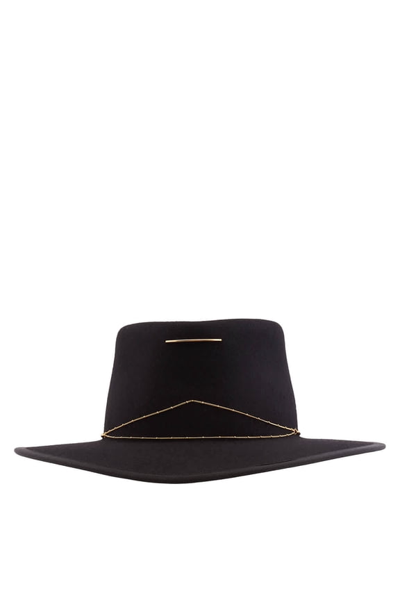 Ladies Black Anna Hat, Size Medium