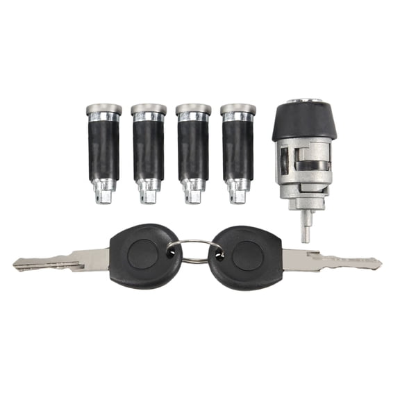 Van Repair Kit 7-Piece Ignition Switch With 4 Door Lock Barrels 2 Keys for Transporter T4/ 1990-2003