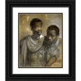 thumbnail image 1 of Van Rijn, Rembrandt 26x32 Black Ornate Wood Framed with Double Matting Museum Art Print Titled - Two Black Men, 1 of 4