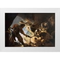 thumbnail image 1 of Van Rijn, Rembrandt 32x23 White Modern Wood Framed Museum Art Print Titled - The Blinding of Samson, 1 of 4