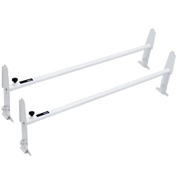 Van Roof Ladder Rack, 2 Bar Alloy Steel Ladder Racks, Adjustable from 47.2"-78.7", 500 lbs Capacity, Roof Rack Compatible with Full-size Vans with Rain Gutter, Chevrolet Express, GMC Savana, etc