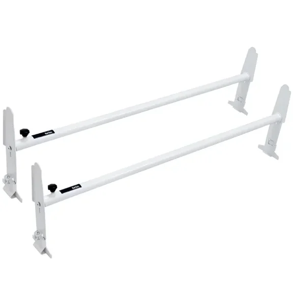 Van Roof Ladder Rack, 2 Bar Alloy Steel Ladder Racks, Adjustable from 47.2"-78.7", 500 lbs Capacity, Roof Rack Compatible with Full-size Vans with Rain Gutter, Chevrolet Express, GMC Savana, etc