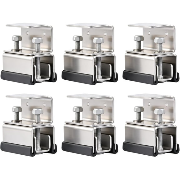 Van Roof Rack Mounting Brackets Kit 6PCS304 Stainless Steel Van Roof Rack Universal Compatible with Ram ProMaster, Fiat Ducato, Peugeot Boxer, Citron Jumper Models