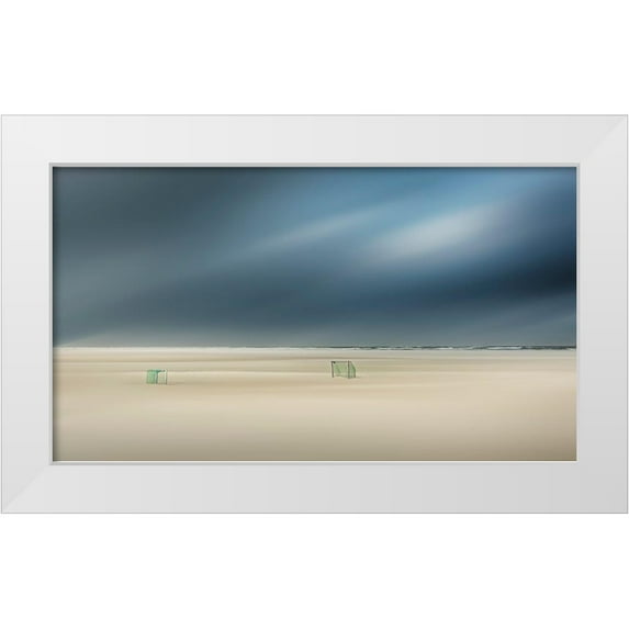 Van Son, Greetje 24x15 White Modern Wood Framed Museum Art Print Titled - Game Over