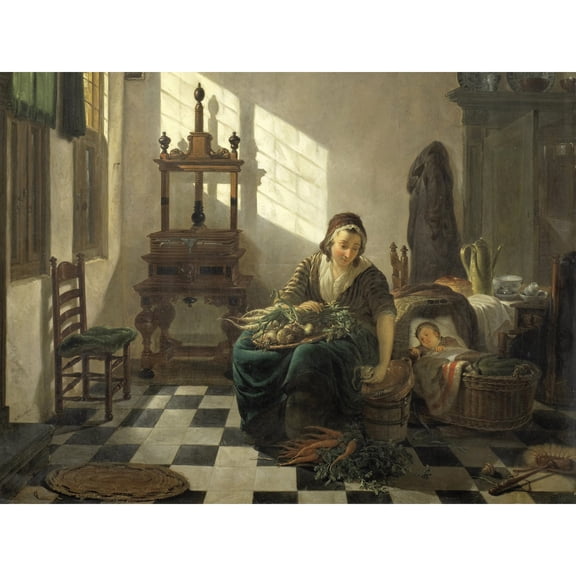 Van Strij Housewife Extra Large XL Wall Art Poster Print