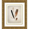 thumbnail image 1 of Van Swearingen, Debra 12x14 Gold Ornate Wood Framed with Double Matting Museum Art Print Titled - Feather Group II, 1 of 4