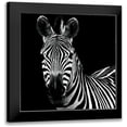 thumbnail image 1 of Van Swearingen, Debra 15x15 Black Modern Framed Museum Art Print Titled - Zebra II Square, 1 of 5