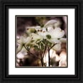 thumbnail image 1 of Van Swearingen, Debra 20x20 Black Ornate Wood Framed with Double Matting Museum Art Print Titled - White Dogwood II, 1 of 4