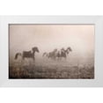 thumbnail image 1 of Van Swearingen, Debra 24x17 White Modern Wood Framed Museum Art Print Titled - Paint Horses on the Run, 1 of 4