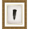 thumbnail image 1 of Van Swearingen, Debra 26x32 Gold Ornate Wood Framed with Double Matting Museum Art Print Titled - Feather III BW, 1 of 4