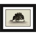 thumbnail image 1 of Van Swearingen, Debra 32x23 Black Ornate Wood Framed with Double Matting Museum Art Print Titled - Horses and Trees I, 1 of 4
