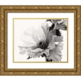 thumbnail image 1 of Van Swearingen, Debra 32x26 Gold Ornate Wood Framed with Double Matting Museum Art Print Titled - Translucent Peony VBW, 1 of 4
