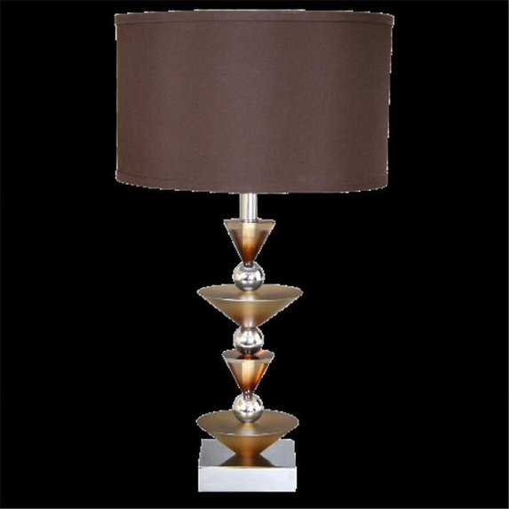 Van Teal 780072 Around the World Simple Run Table Lamp, Chrome