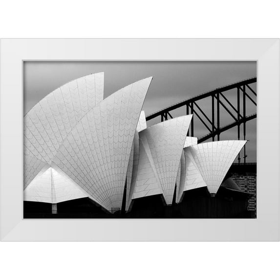 Van Zaane, Alida 18x13 White Modern Wood Framed Museum Art Print Titled - Opera House Sydney