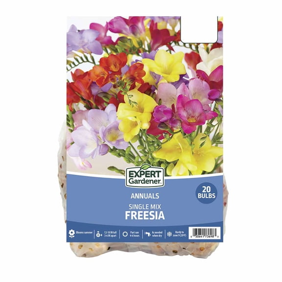 Expert Gardener Freesia Mix Dormant Bulbs, 20 Count, Multicolor, Annual