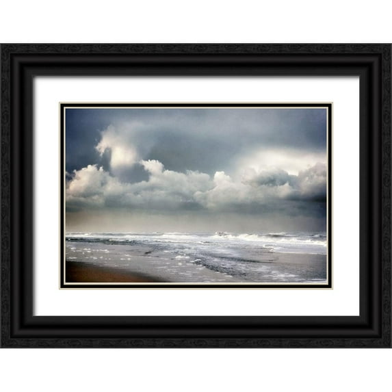 Van de Goor, Lars 18x13 Black Ornate Wood Framed with Double Matting Museum Art Print Titled - Dramatic Coast