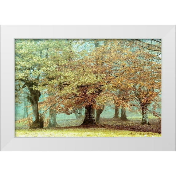 Van de Goor, Lars 18x13 White Modern Wood Framed Museum Art Print Titled - Teal Tree