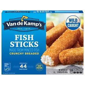 Van De Kamp's Crunchy Breaded Fish Sticks, Made With Fish, 24.6 oz. 44-Count Box (Frozen)