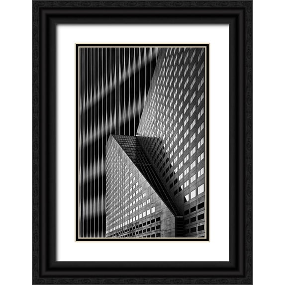 Van den, Jef 17x24 Black Ornate Wood Framed with Double Matting Museum Art Print Titled - Patches Of Light