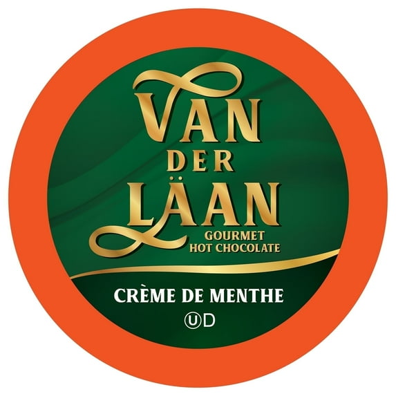 Van der Laan Chocolate Hot Chocolate Pods for Keurig K-Cup Brewers, Crème De Menthe, 40-Pack