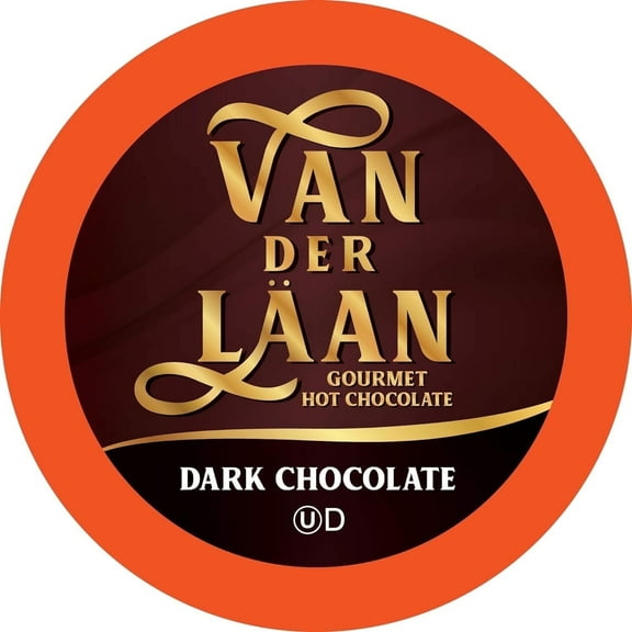 Van der Laan Chocolate Hot Chocolate Pods for Keurig K-Cup Brewers, Dark Chocolate, 40-Pack