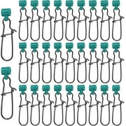 VanRolldex 30 Piece High-Strength Stainless Steel Fishing Sinker Slides with Snap