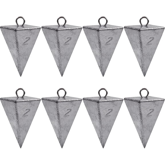 VanRolldex 8 Pack Pyramid Shape Pyramid Sinkers, 16 oz